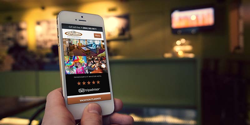 Responsive Website Design Legends Whistler hotel